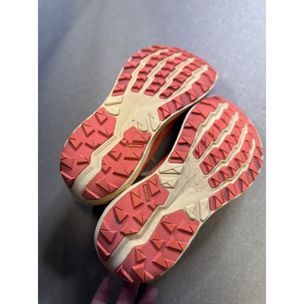 Altra W Lone Peak‎ 7 Trail Running Shoes Women's Size 10 Red Orange MaxTrac - Picture 4 of 10